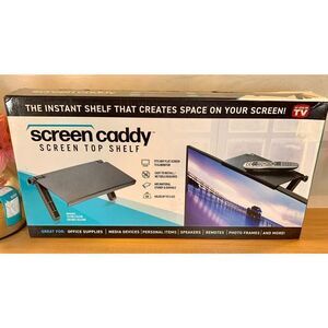 As Seen On TV SCREEN CADDY, MONITOR AND TV TOP SHELF - SPACE SAVER 13.4" X 6.5"S